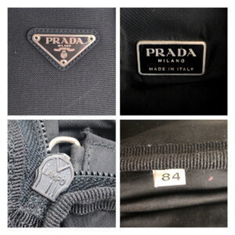 Prada Triangular Backpack Nylon Black Tessuto - image 5